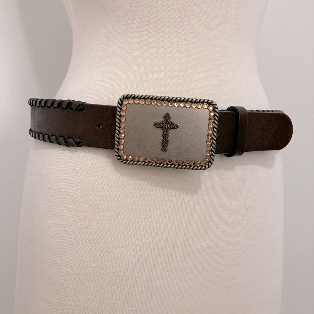 New Western Nacona Belt Bling Cross Belt Buckle